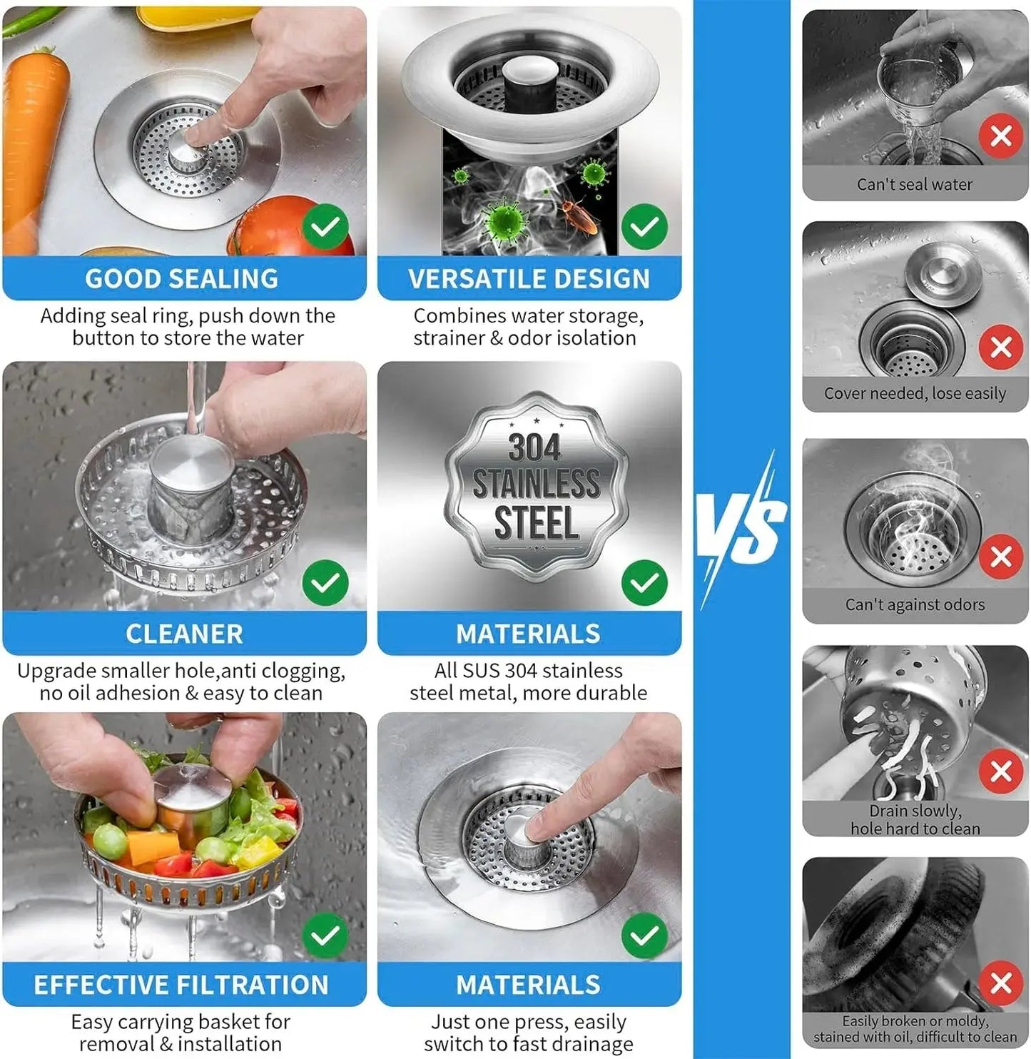 (1 + 1 Free) Stainless Steel Sink Saver